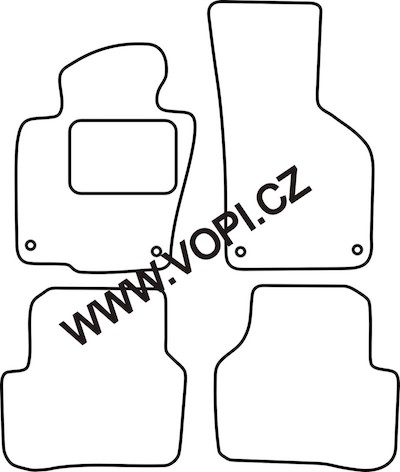 Autokoberce Volkswagen Passat B7 2010 - 2015 Carfit (4961)